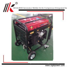 China Motor del compresor de aire del generador 4Kw del generador del soldador del motor de la gasolina 100% del generador portátil de cobre